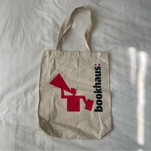 Unique Bookhaus Canvas Logo Tote Bag